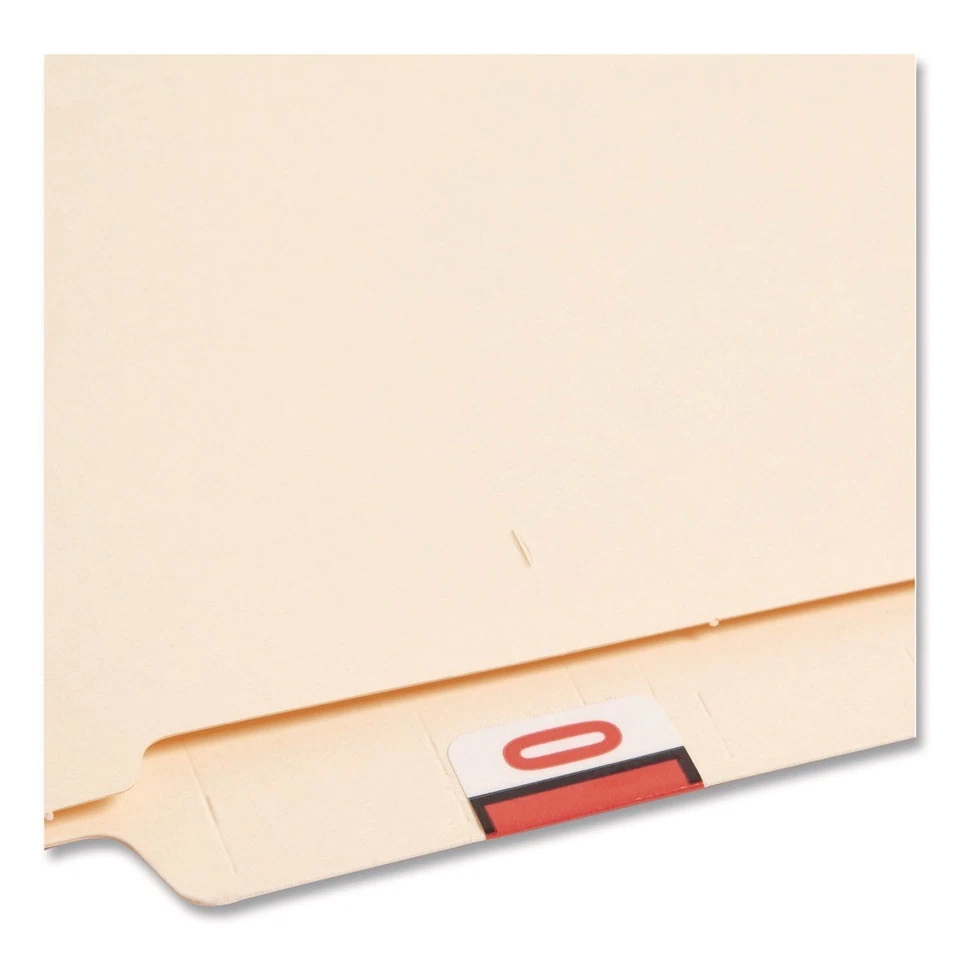 Smead 67380 1 x 1.25 0-9 Numerical End Tab File Folder Labels - White (1/BX) New - Image 2 of 4
