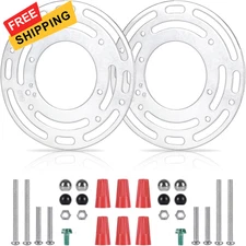 2 Pack Light Fixture Mounting Brackets, Ceiling Plate, Silvery 