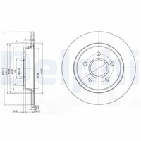 2X Delphi Bremsscheibe BG3897C FüR C70 DM2 Ford S40 Volvo MAX Focus C30 V50 2