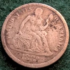 1883 Seated Liberty Silver Dime 10c - "Full Liberty"