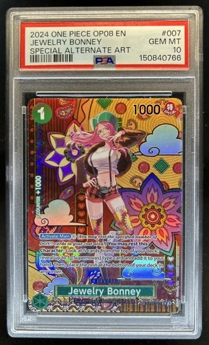 2024 One Piece Two Legends Jewelry Bonney Special Card Alt Art #ST02-007 PSA 10