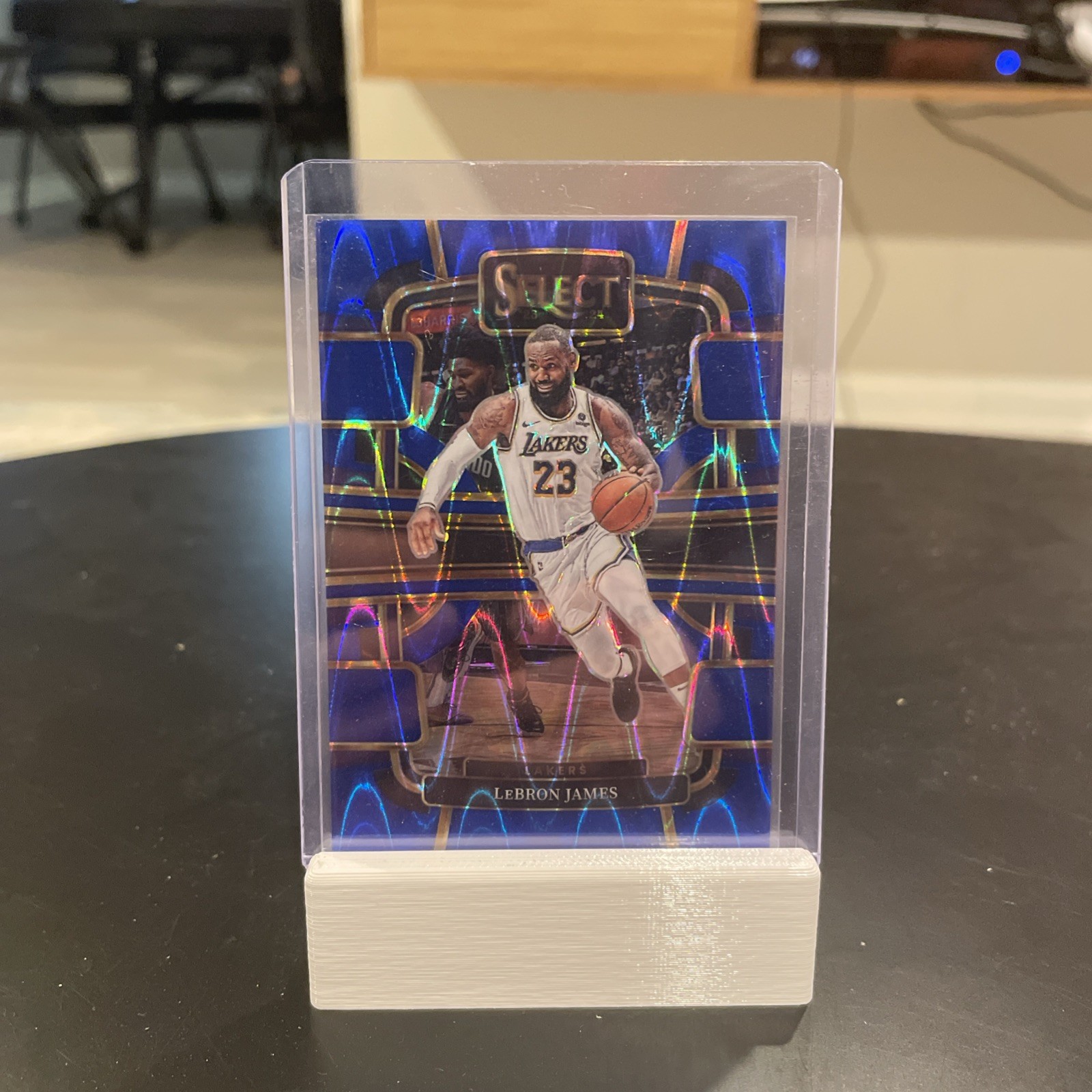 2023-24 Panini Select Concourse LeBron James #66 Blue Tectonic /99