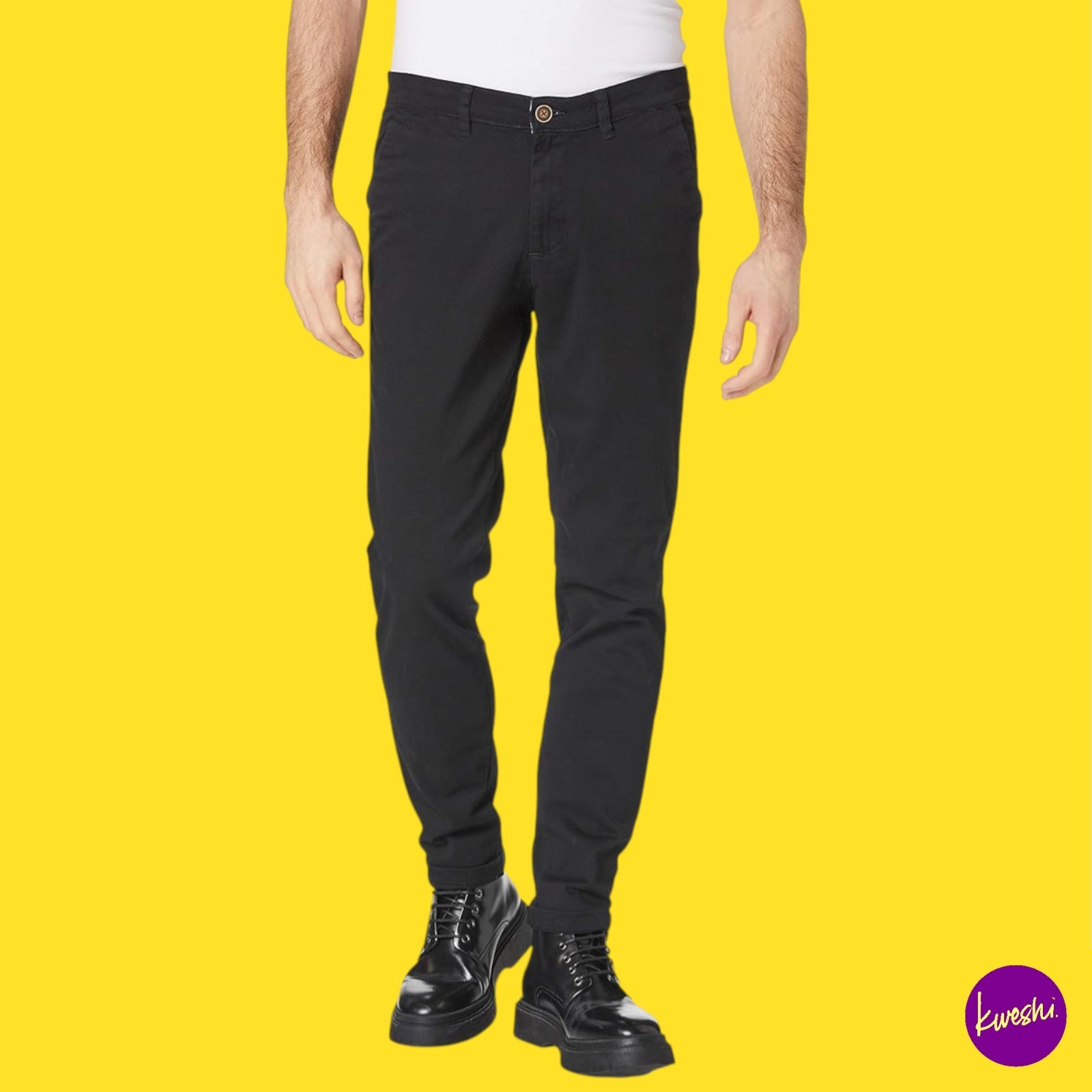 JACK & JONES Men's Trousers, Cotton, Jjimarco Jjdave, Black, 32W x 34L