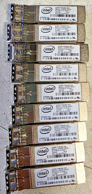 Lot of 9 - Intel 10 Gbps Transceiver Module AFBR-709DMZ-IN3
