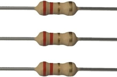 100EP5142R20 2.2 Ohm 1/4 Watt 5 Tolerance Resistors (Pack Number of Items: 100