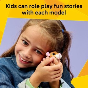 LEGO Creator 3 in 1 Cute Hamster with a Flower Building Toy for Girls & Boys, Ag