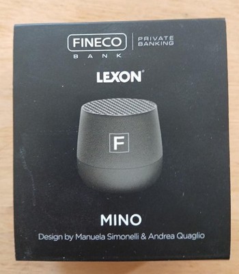 LEXON - BLUETOOTH BOX MINO GADGET BANK FINECO NEU NUR FÜR FOTOGRAFEN GEÖFFNET