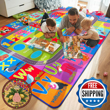 HOMORE Kids Educational Rug, 5x7 Kids Collection Area Rug for Learning Alphabet,