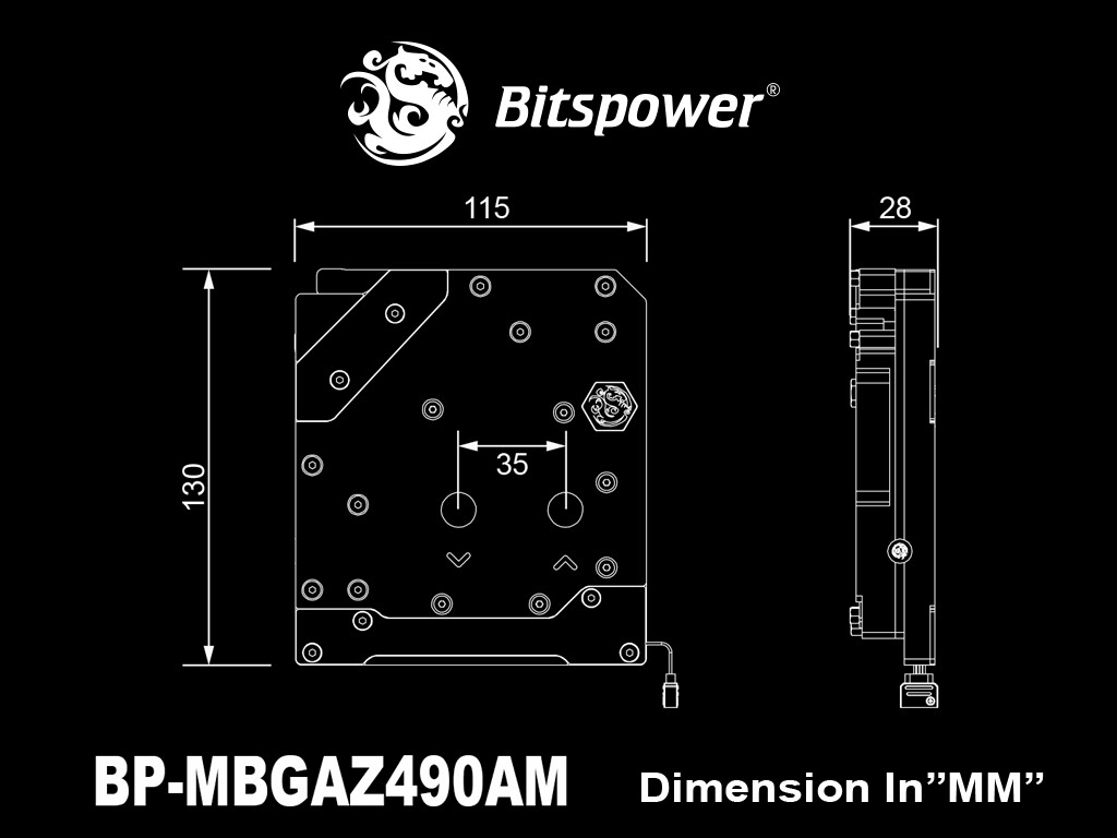Bitspower Mono Block for Gigabyte Z490 AORUS MASTER BP