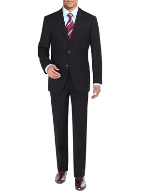 DTI BB Signature Mens Two Button Sharkskin Suit Jacket Modern Fit Blazer