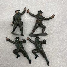 Lot Of 4 Britain Lead Metal Military Men