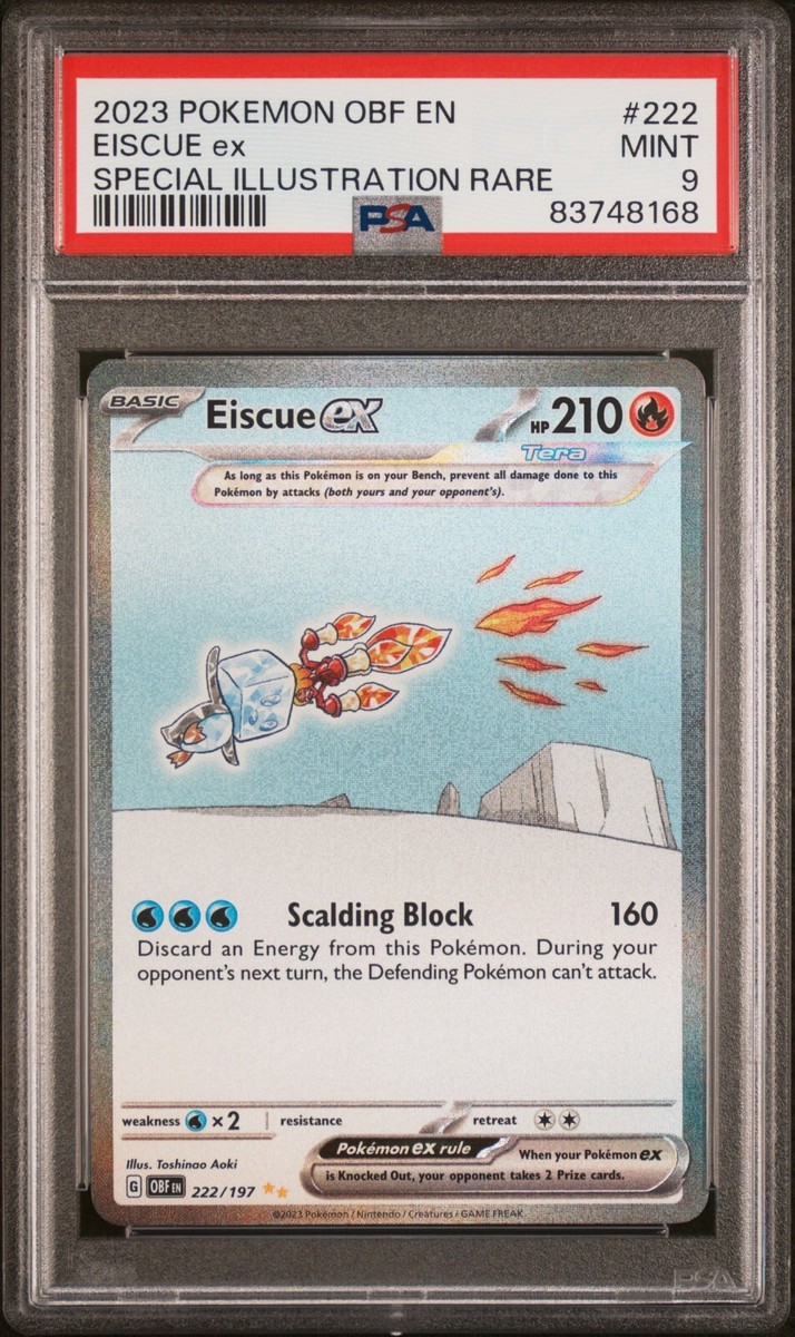ポケモンカードゲーム PSA9 Sv8a 222/197 SAR Eiscue ex 222/197 PSA 9 - Scarlet & Violet Obsidian Flames