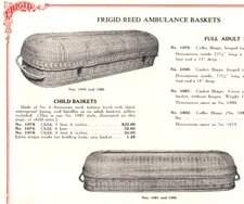 Frigid Fluid Company Reed Ambulance Baskets  Print Ad Advertisement