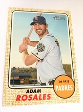 2017 Topps Heritage Jumbo 5x7 Adam Rosales Padres 81 #’d 01/10 Gold