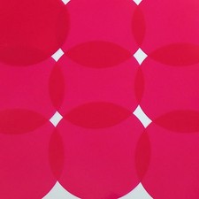 Sequin 70mm No Hole Round Shape Vinyl Go Go Trans Raspberry. Made in USA