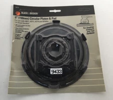 Black & Decker 6” Circular Platen & Pad for 4011, 2711, 2714, BD505A NOS 9433
