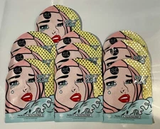 New 10-Pack SF Pop N' Glow Hair Affair Pop Art Hair Sheet Mask