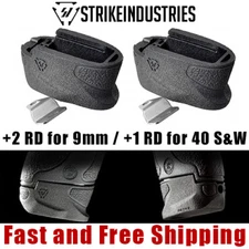 Strike Industries Enhanced Magazine Plate Extension M&P Shield 9&40 +1/2 Rd -2pk