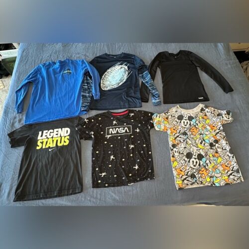 Lot of boys size 10/12 T-Shirts and long sleeve t-shirts.