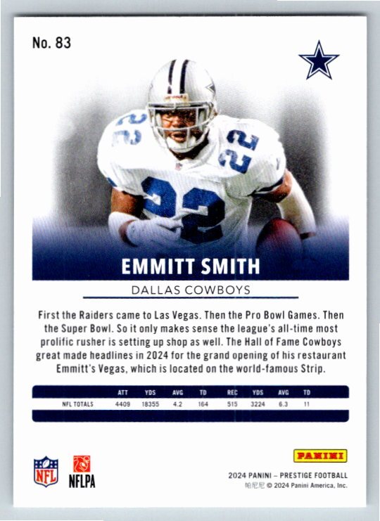 【最終価格】NFL DALLAS COWBOYS EMMITT SMITH 2023 Panini Mosaic #280 Emmitt Smith FOOTBALL Dallas Cowboys