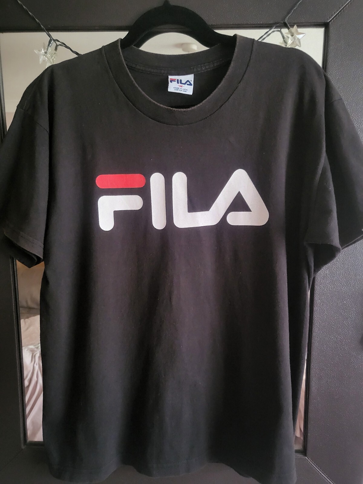 Top Fila Nero Uomo Vintage Taglia Media Usatozioni