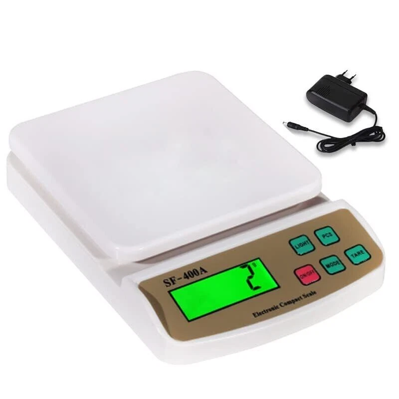 Kitchen Weighing Scale with Adaptor 10 kg with Tare Function SF 400A