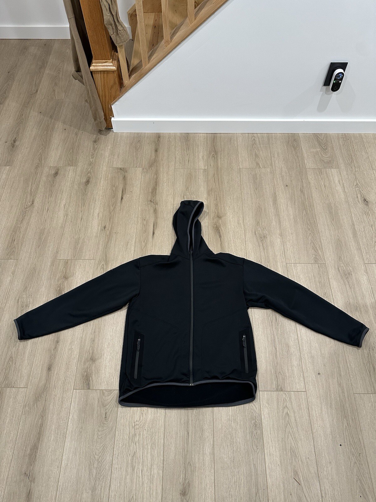 ARC'TERYX COVERT HOODY POLARTEC GIACCA PILE UOMO XL MADE IN CANADA NERO