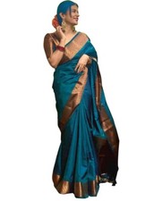 TRADITIONAL PARTY WEAR SOFT SILK INDIAN WEDDING WEAR KANJEEVARAM SAREE SARI