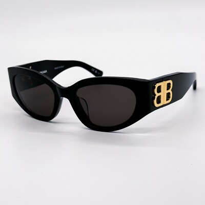 NEW BALENCIAGA OVERSIZED SUNGLASSES BALENCIAGA BB0324SK 002
