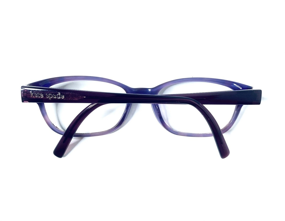 Kate Spade NY Tortoise Purple Rectangular W Flexible Temple 