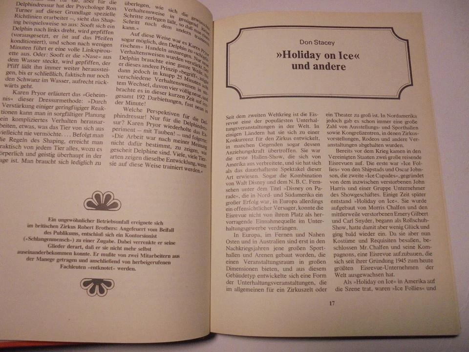 1980 buch KASSETTE 4 Circus Geschichte UdSSR Schweiz RONCALLI Delphin Dressur - Bild 4 von 4