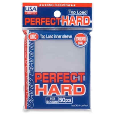 64x89mm card sleeves KMC Perfect Hard Topload Inner Card Sleeves (50 pcs) Standard 64x89mm