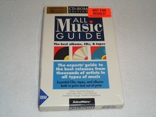 All Music Guide CD-ROM Edition Demo Evaluation Copy Not For Resale New Sealed