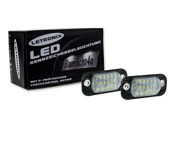 LETRONIX SMD LED Kennzeichenbeleuchtung Module VW Golf 3 III Cabrio 1993-2002