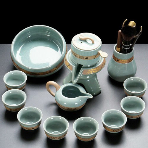 Luxury Ge Kiln Ceramic Tea Set Kung Fu Tea Cups Teapot Set Tea Set Birthday Gift - Picture 15 of 18