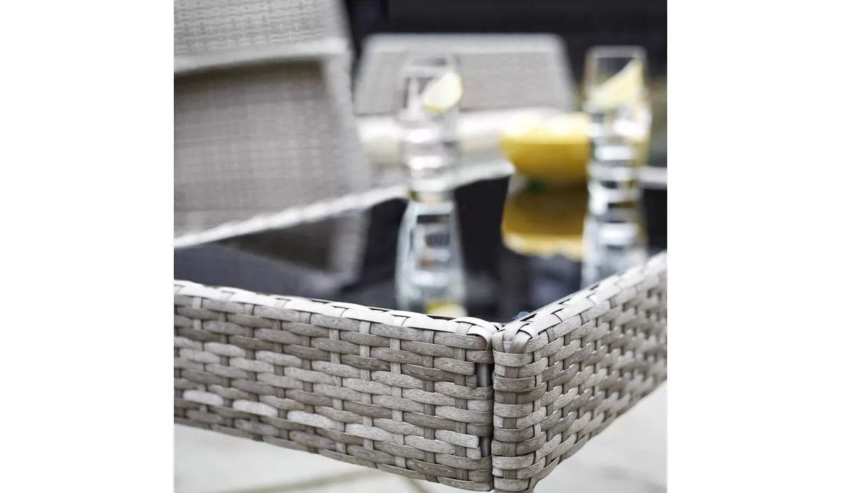 Lucia 4 seater rattan effect sofa set online