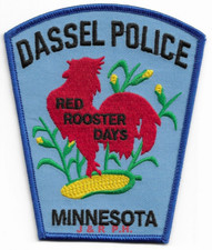 Dassel Police "Red Rooster Days", MN (4" x 4.75") shoulder police patch (fire)
