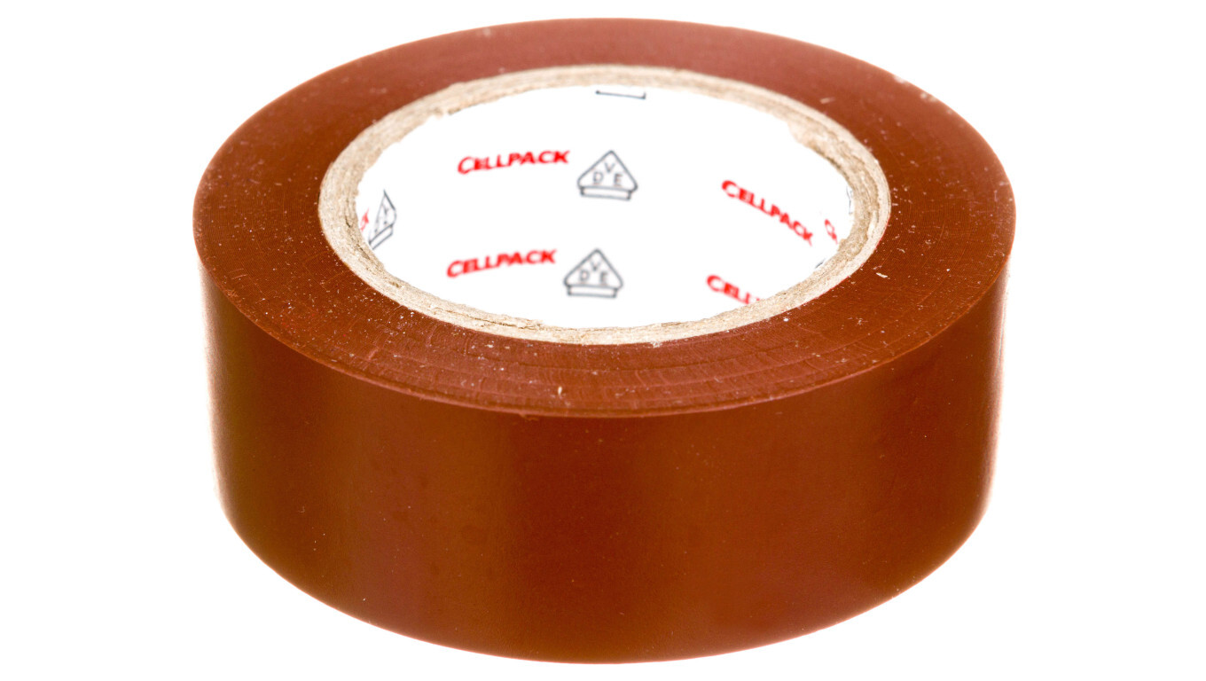 Insulating tape 128 0.15-19-10 PVC brown 145817 /T2UK