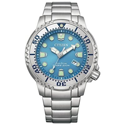 [Citizen] Uhr Promaster Eco-Drive Diver 200m Ice Blue BN0165-55L Herren Silber