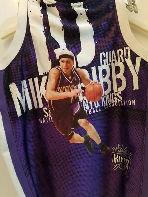 MIKE BIBBY Sacramento Kings MAJESTIC SEWN STITCHED NBA Jersey