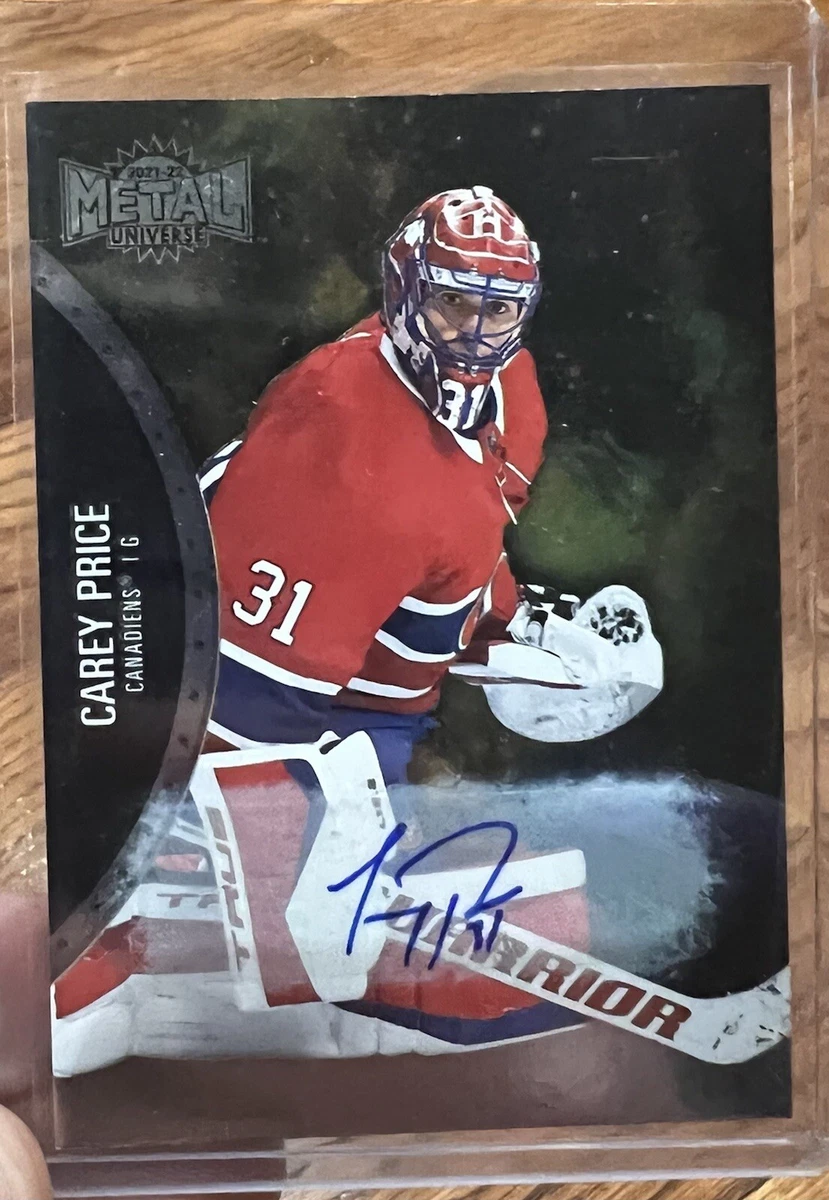 2021-22 UD Skybox Metal Hockey Carey Price Base Card Auto Card #60