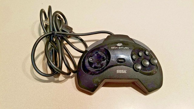 Original Sega Saturn Model 1 Remote Controller Game Pad MK-80100 Black ...