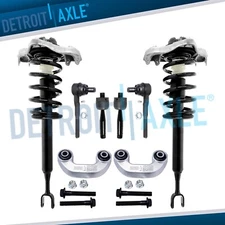 Front Strut w/ Coil Spring Sway Bar Tie Rods Kit for 2002-2004 Audi A4 Quattro