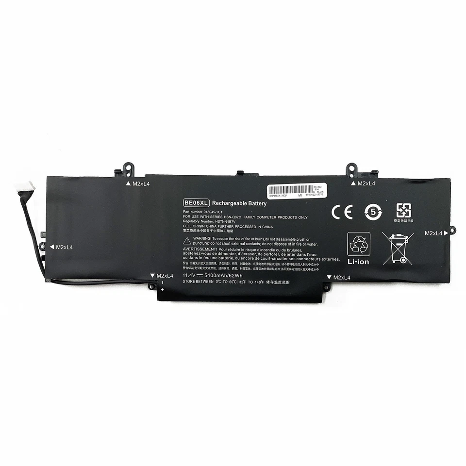 Batería BE06XL para HP EliteBook 1040 G4 (3PN45PA) 1040 G4 (3WD94UT) Foto 2 de 4