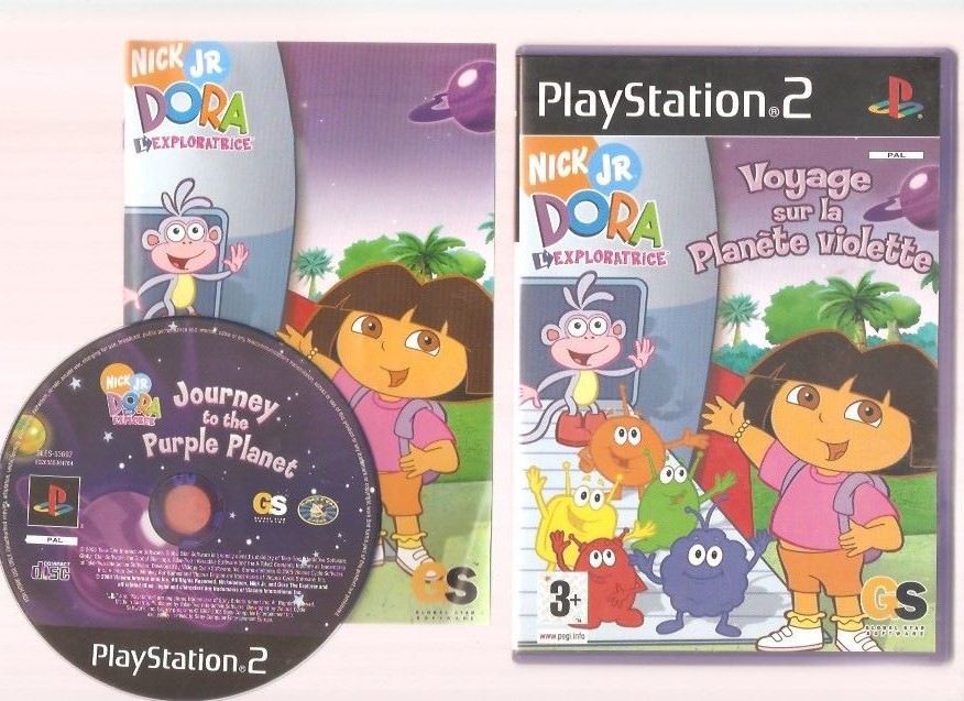 DORA L'EXPLORATRICE Voyage sur la Planéte Violette !!! Un Jeu Superbe sur PS 2