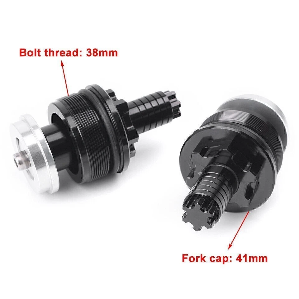 Tapa de tornillo para amortiguador de horquilla delantera para Yamaha YZF-R25/R3 gris Foto 4 de 4