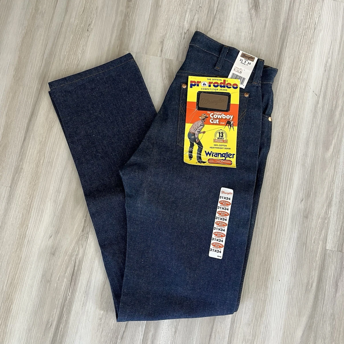 Jean Vintage Wrangler Années 70, Taille 30x32, Bleu, Fabriqué USA