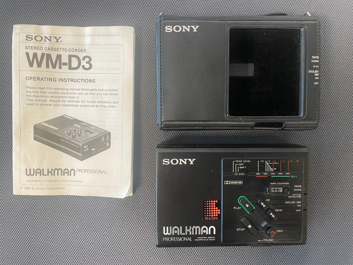 SONY WALKMAN WM-D3 プロフェッショナル録再カセットウォークマン Sony Walkman WMD3 Professional Stereo Cassette Recorder
