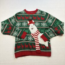 33 Degrees Llama Ugly Christmas Sweater in Adult Large