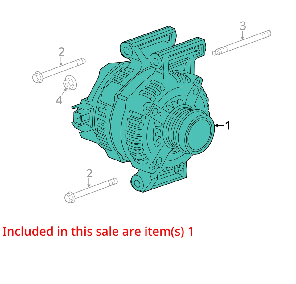 Chevrolet Colorado 2015 alternador generador conjunto de carga motor fabricante original JIQNX Foto 3 de 4